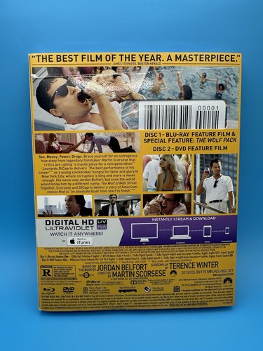 The Wolf of Wall Street DVD Blu-ray and 2019 Movie New Factory Sealed - Bild 2 von 2