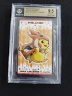 BGS 9.5 Poncho Pikachu Mega Charizard  Y Business Card Japanese Pokemon 2016