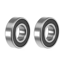 Deep Groove Ball Bearings 10x22x6mm Double Sealed ABEC3 Chrome Steel 2pcs