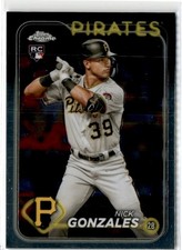 Nick Gonzales Topps Chrome 2024 Rookie Baseball Card . rookie card picture