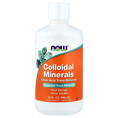 Now Foods Colloidal Minerals 32 fl oz 946 ml GMP Quality Assured, Vegan,