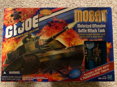 GI Joe Collector's Ed. MOBAT w Heavy Duty & Thunderwing Action Figures NEW Tank