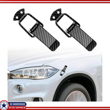 2pcs Carbon Fiber Hood Pins Toggle Clamp Bumper Hook Lock Clips Qucolor Large 2pcs Carbon Fiber Hood Pins Toggle Clamp Bumper Hook Lock Clips Qucolor Large