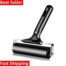 4 Inch Rubber Roller Brayer Rollers for Crafting, Hard Rubber Rollers for Pri...