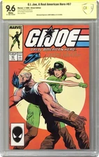 GI Joe A Real American Hero #67D CBCS 9.6 Witnessed Sig Larry Hama 1988