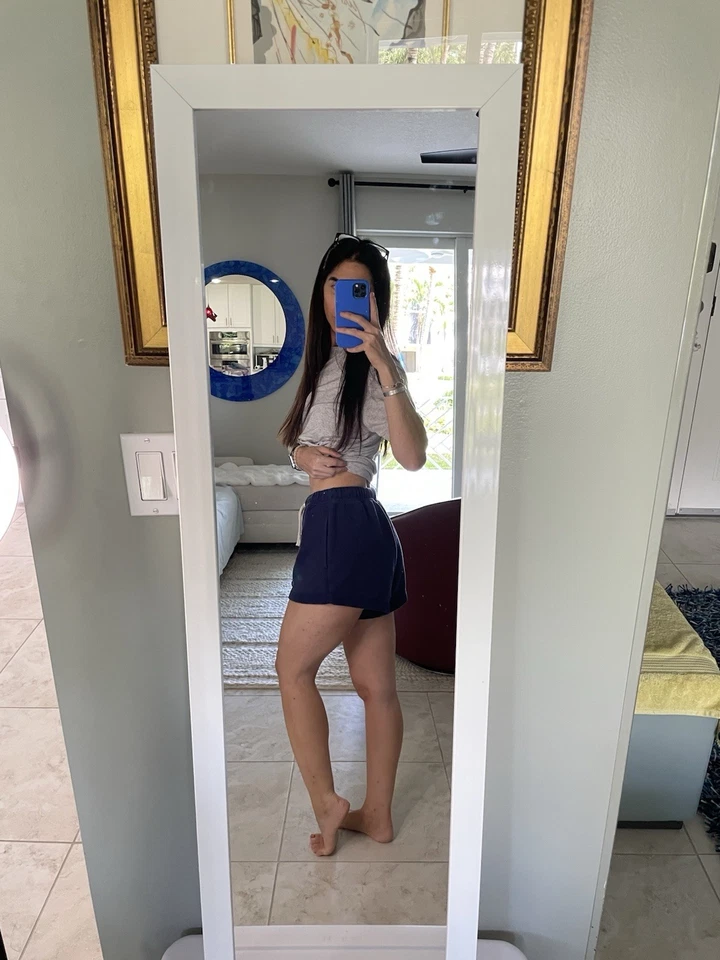 Aerie Blue Comfy Drawstring Shorts Size Small - Image 2 of 4