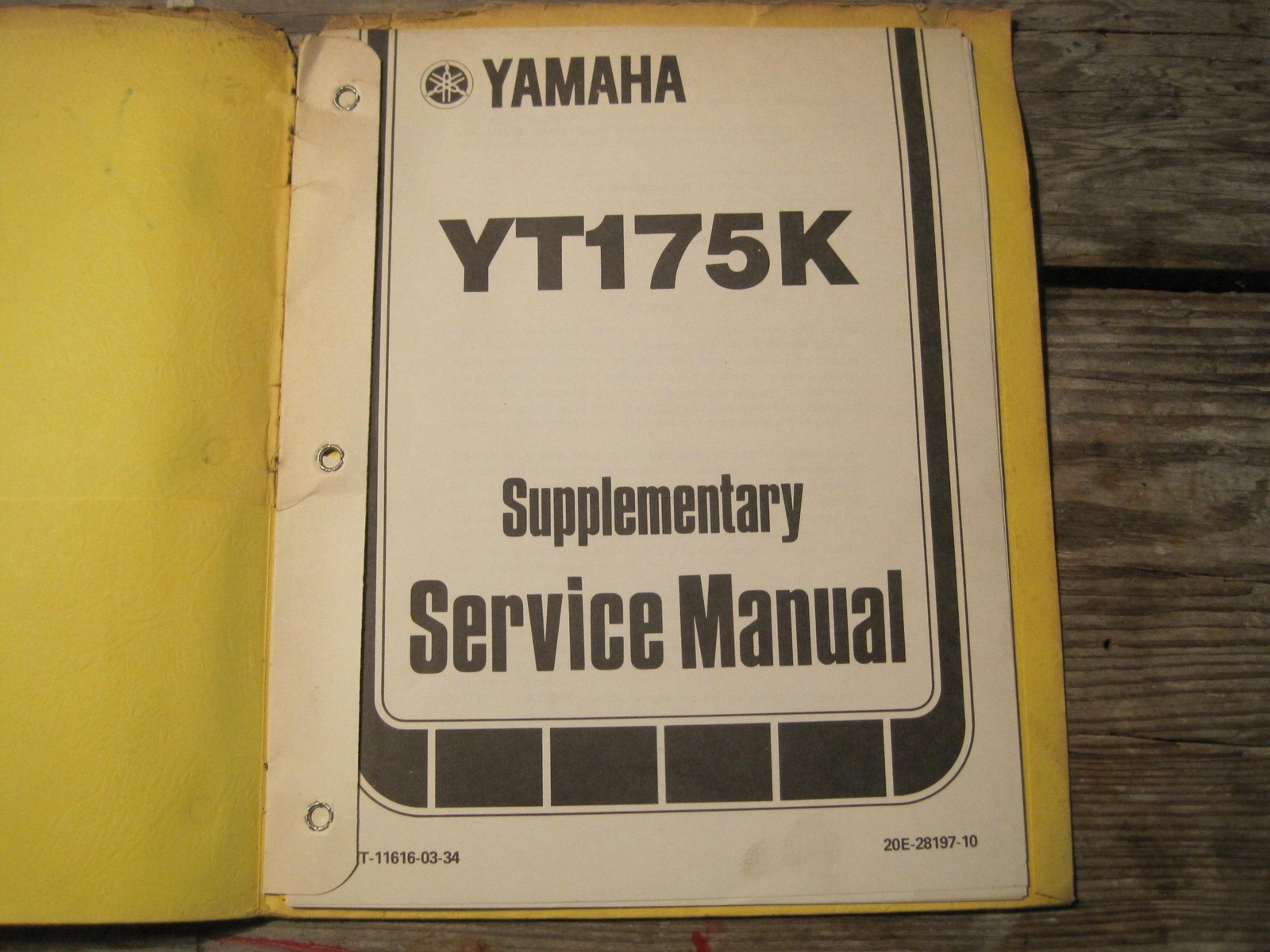 Yt175 Pro Tech Yamaha Supplementary Service Manual 1982 YT175 K | eBay