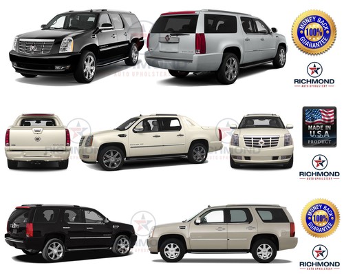 2012 Cadillac Escalade -Passenger Bottom Replacement Leather Seat Cover Black - 第 12/12 張圖片