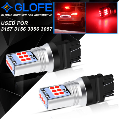 2 Piezas 3157 Bombillas LED Rojo Parada Trasera Freno Señal De