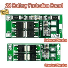 2S 8.4V 20A BMS Protection PCB Board for 18650 Lithium LiPo Li-ion Battery Cell