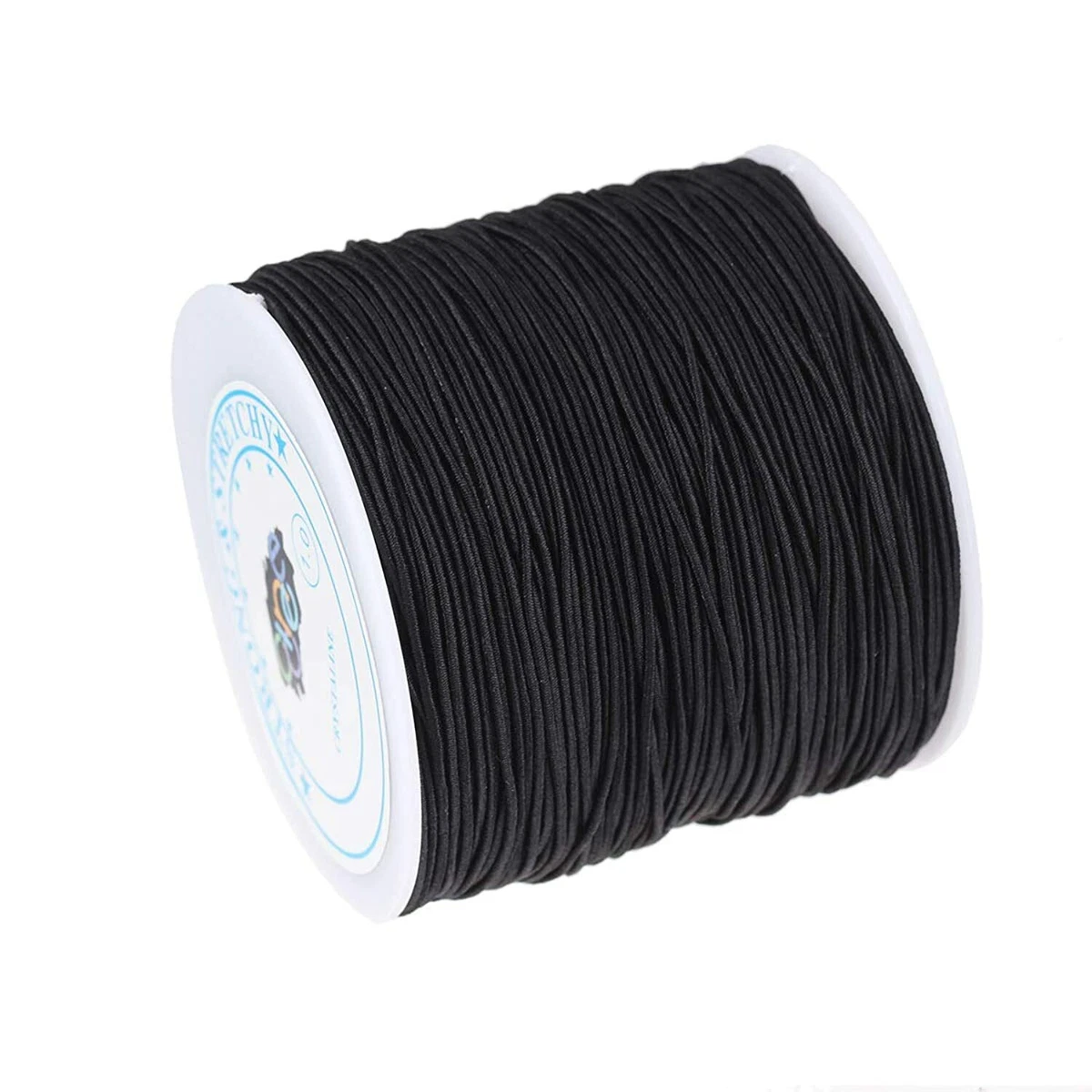 1mm Black Elastic Cord Beading Thread Stretch String for Bracelet