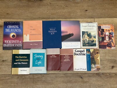 Lot Of 12 LDS Mormon Books-Choosing the Fulness, Journey Into Light, Gospel...