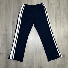 Vintage Nike Pants Womens Medium Blue Windbreaker Track Y2K Size 8-10 
