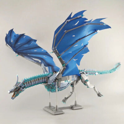 1889Pcs Ice Dragon Building Blocks Collection DIY Creative Toys for Kids Boys DE