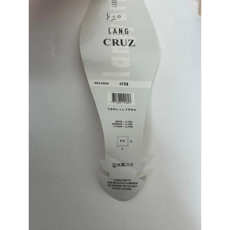 Lang Cruz Yarn Wool Acrylic Blend Bulky Yarn 100 g France AT696 - Image 4 of 4