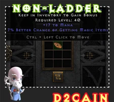 Diablo 2R SC⭐️Non-Ladder⭐️20 Life/7 MF, 17 Mana SC Small Charm⭐️PC/SWITCH/PS