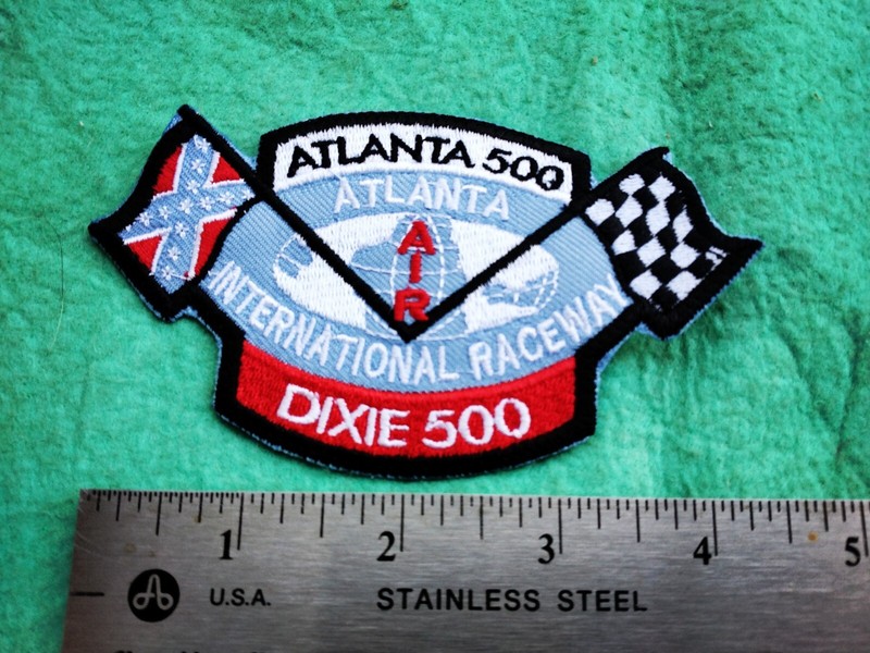 NASCAR Atlanta international Raceway Georgia 500 Dixie 500  Racing Hat Patch