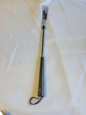 Vintage Leather Handles Shoe Horn 20 3/4"" Tall Made in Japan