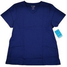 Maevn Blossom Women's Scrub Top Mock Wrap 2102-RNV Navy