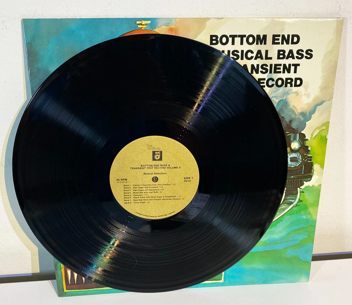 MILLER & KREISEL Bottom End Musical Bass & Transient Test Record LP 10016 vinyl