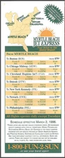 Myrtle Beach Jet Express system timetable 3/2/96 [9021] Buy 4+ save 25%