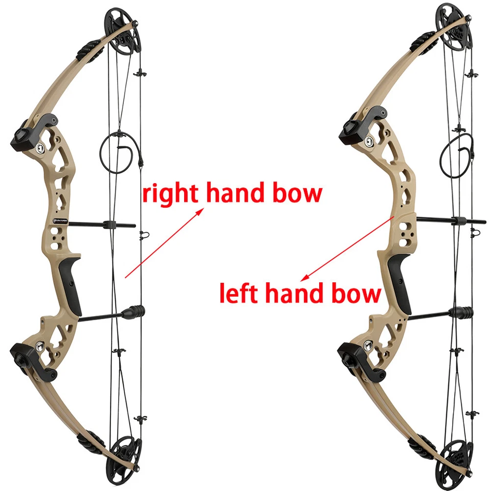 Compound Bow Arrows Set 30-55lbs Adjustable Archery Target Bow Hunting Fishing - Image 4 of 4
