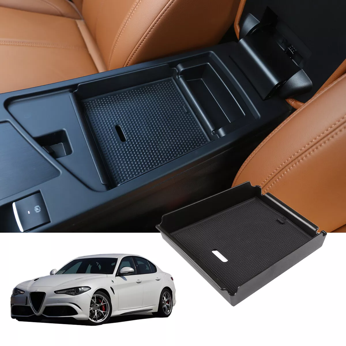 For Alfa Romeo Giulia 2017 2018 Armrest Box Storage Box Car Interior Accessories