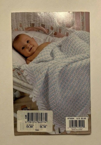 Ocio Artes Acurrucado Bebé Afganos Proyectos Crochet Tejido 1998 Hecho a Mano Artesanía - Imagen 2 de 4