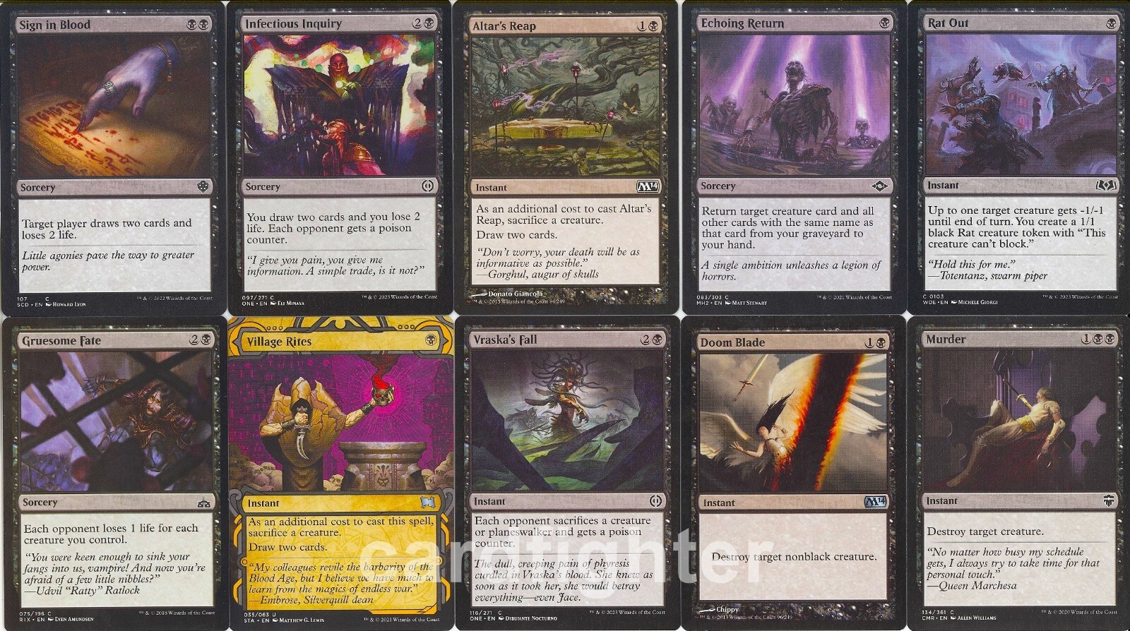 Rats Tribal Commander EDH Deck Karumonix, the Rat King Poison Counter