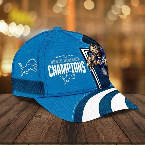 Detroit Lions Classic Cap, Detroit Game Day Football Cap, Detroit Lions Team Football Cap