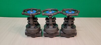 (QTY. 3) VOGT 1/2'' NPS GATE VALVE CLASS 800 STEM 410 A105N 1975 PSI