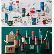 STARBUCKS KOREA 2022 Joyful Christmas MD Tumbler Cold Cup Mug Limited Edition