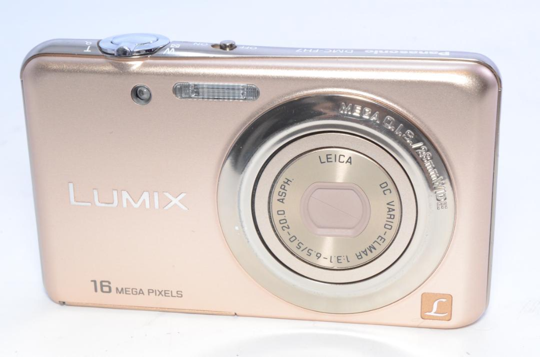 Panasonic Lumix DMC-FH7 Gold Digital Camera 16MP Japan Used Tested