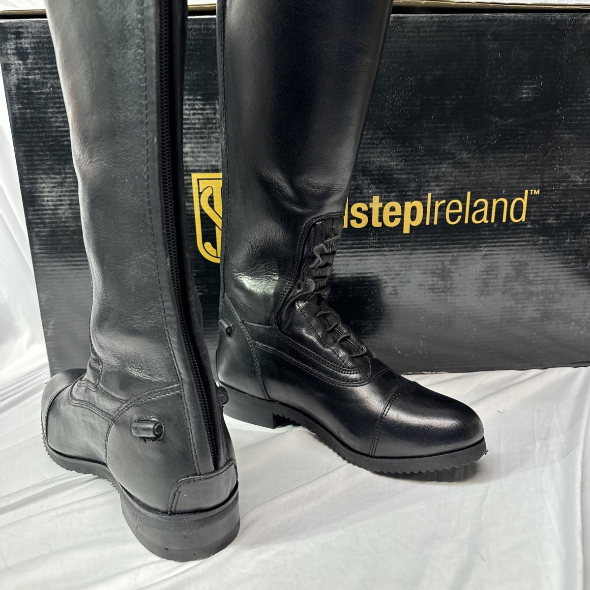 Bottes D'équitation Tredstep Donatello II – Noires, Taille 9 US, Mollet X SLIM, Hauteur 19 1/2''