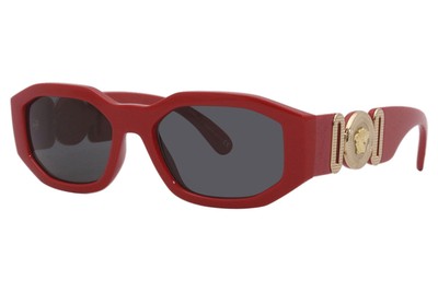 Versace VE4361 5330/87 Sunglasses Red/Gold-Medusa-Logo/Dark  display picture 2