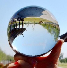 30-100 Clear Glass Crystal Ball Healing Sphere Photography Props Lensball Seat