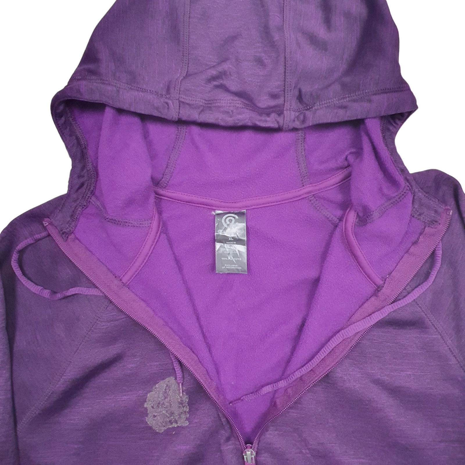 CHAMPION Full Zip Active Running Sports Polyester Jumper Sweatshirt Womens L image 2