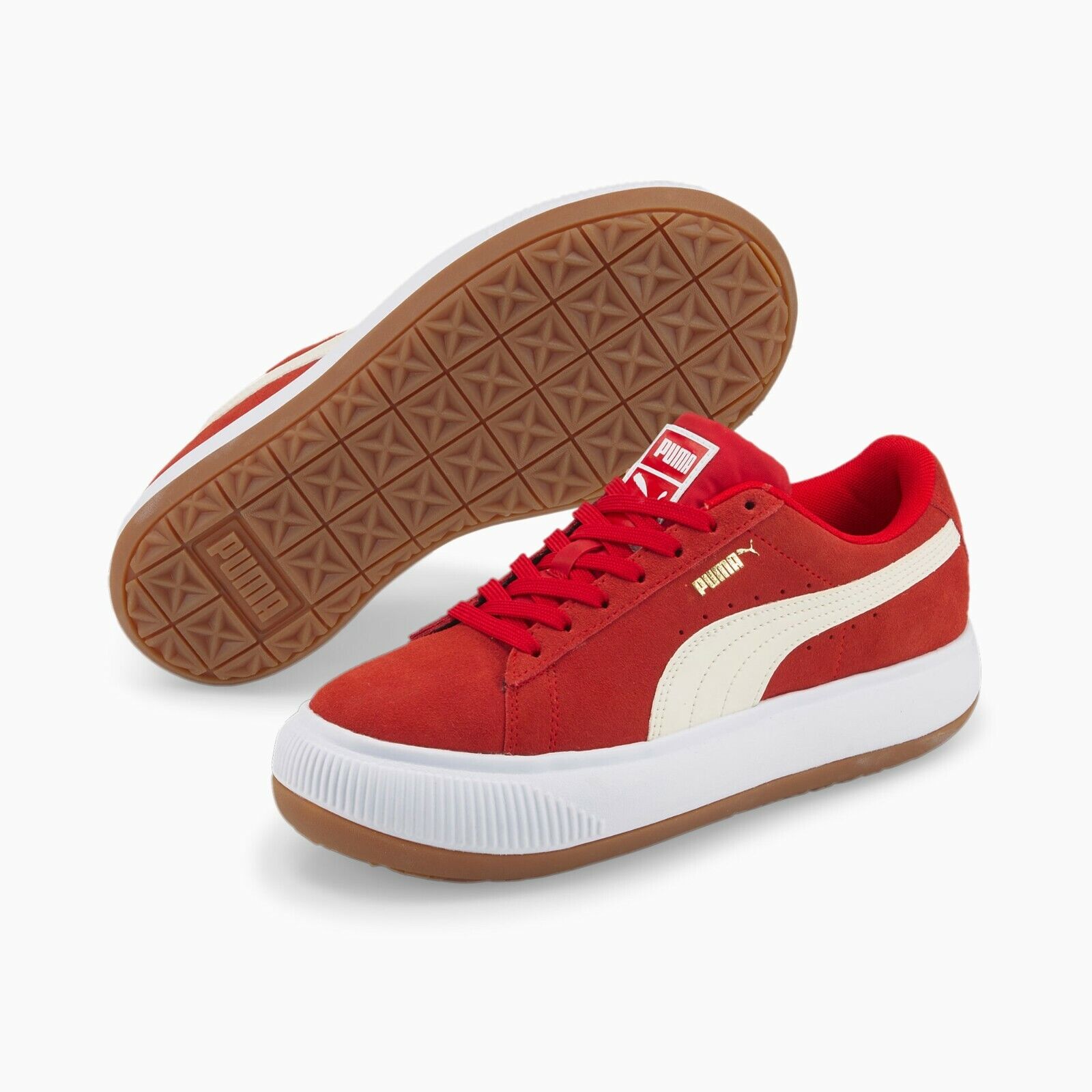 Puma Women's Suede Mayu Shoes LifeStyle Sneakers High Risk Red 380686-08 US  4-10
