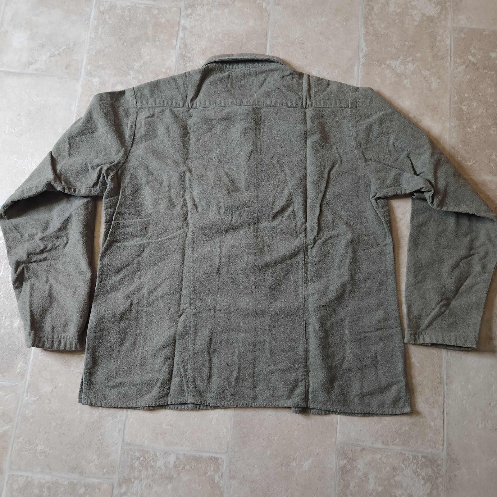 Woolrich Olive Flannel Button Up Shirt Women's Large