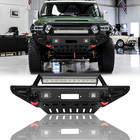 Vijay For 2007-2014 Toyota FJ Cruiser Steel Front Bumper With Winch Plate&Lights