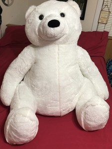 huge polar bear stuffed animal