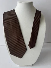Vesuvio Napoli Polyester Brown Striped Men’s Necktie