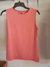 NWOT Lands' End Women's High Neck Swim Tee Pink UPF 50 Size S 60 3C169