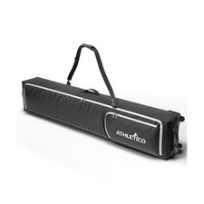 Athletico Rolling Double Ski Bag - Padded Ski Bag With Wheels for Air Travel