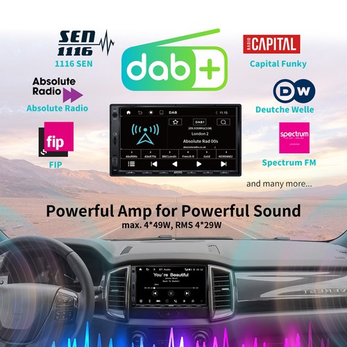 ATOTO F7 DAB+ 7" Android GPS Autoradio NAVI Wireless Carplay&Android auto FM/AM - Bild 2 von 12