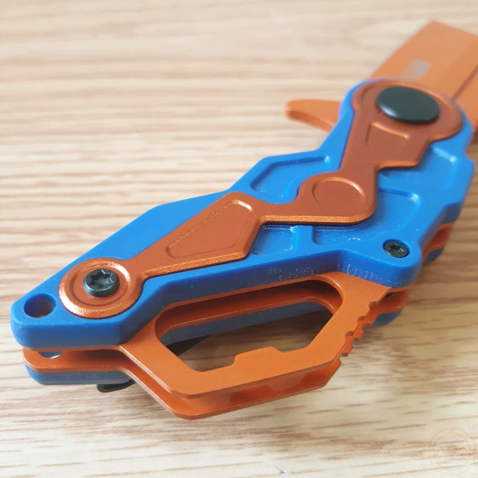 Cuchillo Plegable MTech Asistido Linerlock 2.25" Naranja Hoja Inoxidable Mango ABS Foto 4 de 4