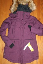 Lole Womens Malory Dark Berry Purple Winter Parka Down Jacket Coat M 8 10