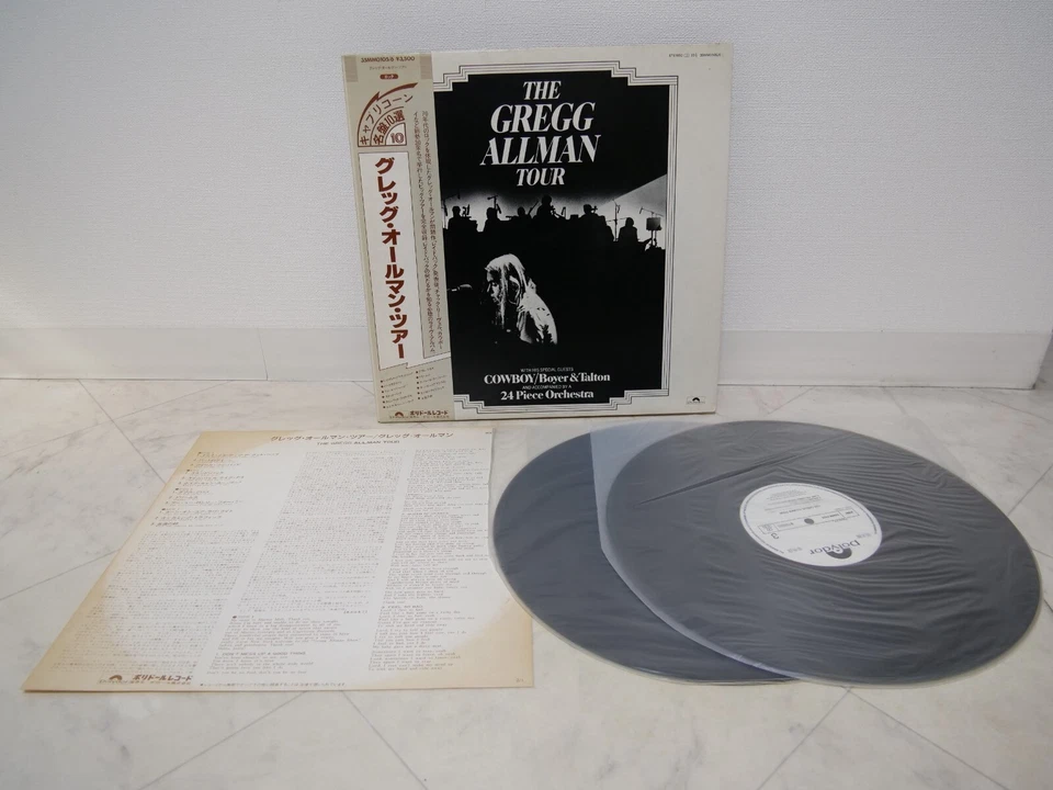 GREGG ALLMAN / TOUR JAPAN ISSUE DOUBLE LP PROMO WL W/OBI, INSERT - Image 4 of 4