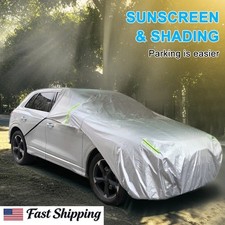 All-Weather Half Car Cover - Sun, Rain  Snow Protection for Sedans / SUV
