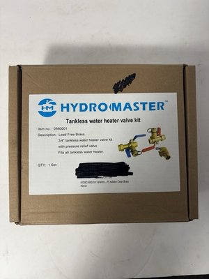 #ad HYDRO MASTER Tankless Water Heater Service Valve Kit with Pressure Relief Valve $45.99